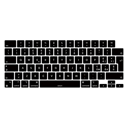 Mingfi Italiano Silicone Coperchio Della Tastiera Copritastiera Per Macbook Pro 14" A2442 (2021+) Macbook Pro 16" A2485 (2021+) M1 Pro/Max Chip Touch 