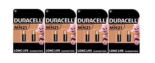 8X Duracell Mn21 A23 23A (4 Blister Da 2 Batterie) 8 Pile