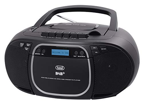 Trevi - Stereo Portatile Con Radio Dab/Dab+ / Fm Cd,Attacco Usb Aux E Cassetta In Formato Mp3, Cd