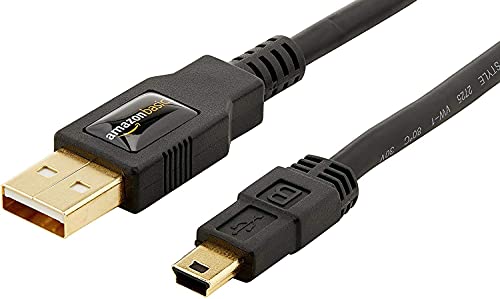 Amazon Basics - Cavo Usb-A 2.0 Maschio / Mini Usb B (0.9 M) Per Personal Computer, Nero