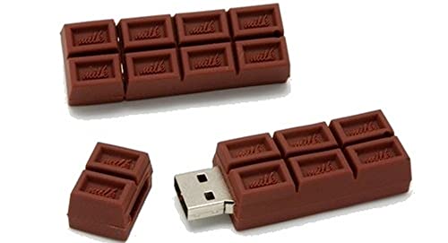 Ulticool - Cioccolato Marrone 16 Gb - Chocolate Brown - Chiavetta Pendrive - Memoria Archiviazione Dei Dati - Usb Flash Pen Drive Memory Stick