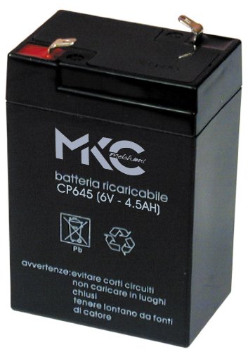Melchioni Batteria Al Piombo 6 Volt 4 Ampere