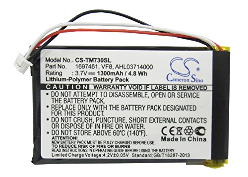 Techtek Batterie Compatibile Con [Tomtom] Go 530 Live, Go 630, Go 630T, Go 720, Go 730, Go 730T, Go 930, Go 930T, Go530(4Ch5.000.00), Satnav Sostituis