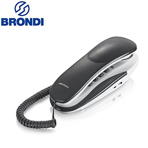 Brondi Kenoby Telefono Fisso, Grigio/Bianco