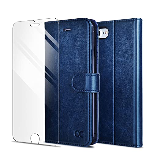 Ocase Custodia Iphone Se 2020 / Iphone Se 2022, Cover Iphone 8 / Iphone 7 Con Tpu Antiurto Portatessere Portafoglio [Pellicola Protettiva Gratuita] Co