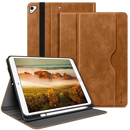 Holimet Custodia Per Ipad 9 Generazione 2021, Cover Ipad 10.2” Custodia 2020/2019 Modello, 8/7 Generazione Con Pencil Holder, Auto Svegliati/Sonno Sma