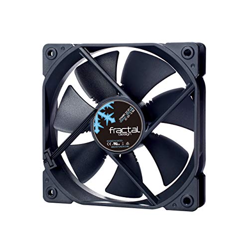Fractal Design Dynamic X2 Gp-12 Computer Fan - Silent Fan - High Airflow – 120X120X25 Mm – 1200Rpm – Fdb-Bearings – Trip Wire - Aerodynamically Shaped