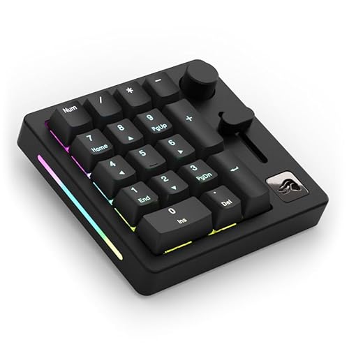 Glorious Gaming Gmmk Macro Numpad - Cavo O Wireless Bluetooth, Alluminio Premium, Personalizz., Cursore E Manopola Programmabili, Rgb, Switch Lineari,