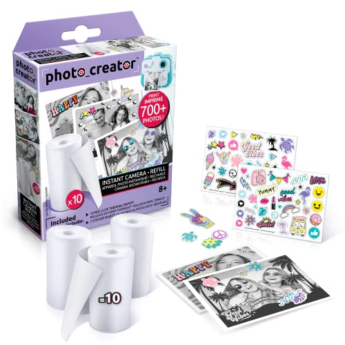 Canal Toys Photo Creator-Ricarica Carta Termica Per Fotocamera A Stampa Istantanea-Clk 005, Colore Bianco