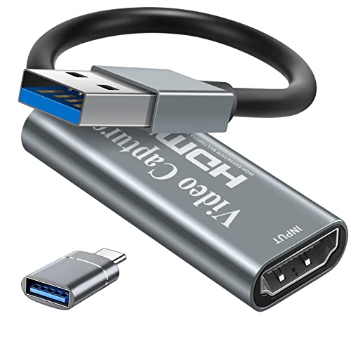 Papeaso Scheda Acquisizione Video 4K Hdmi A Usb, Full Hd 1080P Per L'Editing Di Giochi/Streaming/Insegnamento Online