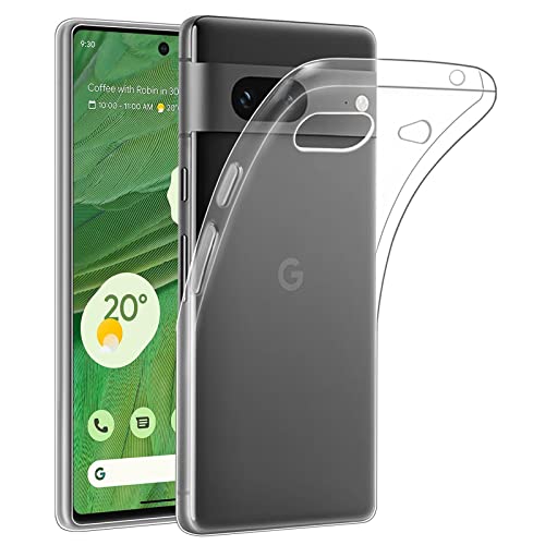 32Nd Clear Gel Series - Gel Transparente In Tpu Clear Case Cover Per Google Pixel 7, Custodia Ultra Slim Cristallo Gel - Transparente