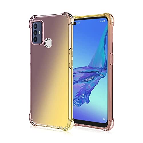 Honlen Custodia Per Tcl 305 / Tcl 306 / Tcl 30E / Tcl 30 Se Case, (6.52" Inches) Trasparente Sfumato Tpu Silicone Progettata, 4 Angoli Rinforzati Case