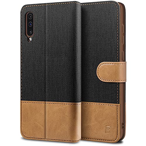 Bez Cover Samsung A50, Cover Samsung A30S, Custodia Per Portafoglio Samsung Galaxy A50/ A30S Protettiva In Tela E Pu Pelle Portafoglio Flip Cover Con