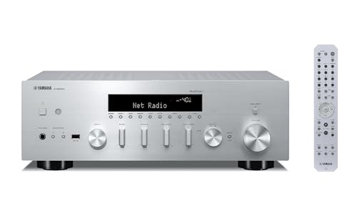 R-N600A Sintoamplificatore Di Rete Musiccast Con Radio Dab/Dab+. Display Frontale,Ottico,Phono,Ethernet.Wifi,Bluetooth,Airplay2.Dac Ess Sabre,Usb Dac