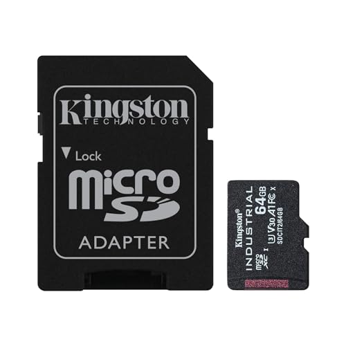 Kingston Industrial Microsd -64Gb Microsdhc Industrial C10 A1 Pslc Scheda + Adattatore Sd - Sdcit2/64Gb
