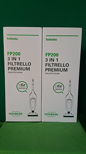 Vorwerk Vk 200 Folletto, 12 Sacchetti E 12 Profumini Originali