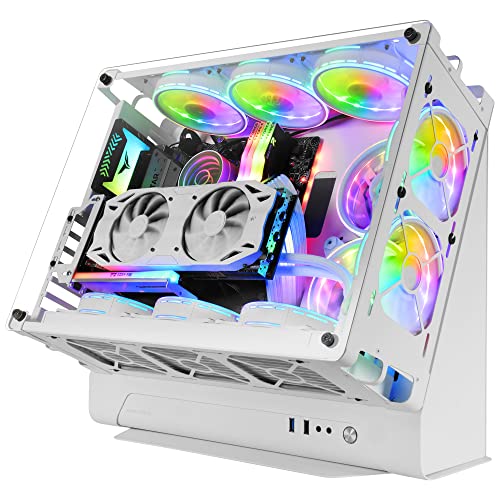 Mars Gaming Mcb Bianco, Case Pc Gaming Atx Xl, Edizione Custom Premium, Struttura Modulare Doppia Camera