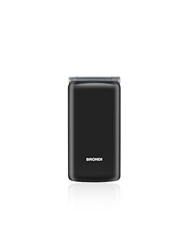 Brondi Amico Sincero Unlocked Telefono Cellulare Per Anziani Gsm Dual Sim Con Tasti Grandi, Funzione Sos, Controllo Remoto, Volume Alto, Nero