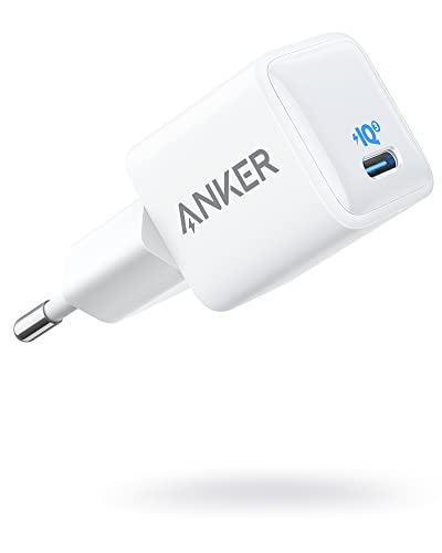 Anker Caricatore Iphone Nano, 20 W Piq 3.0, Mini Powerport Iii Usb-C Per Iphone 15/14/13/12/12 Mini/12 Pro/12 Pro Max, Galaxy, Pixel 4/3, Ipad Pro, Ai