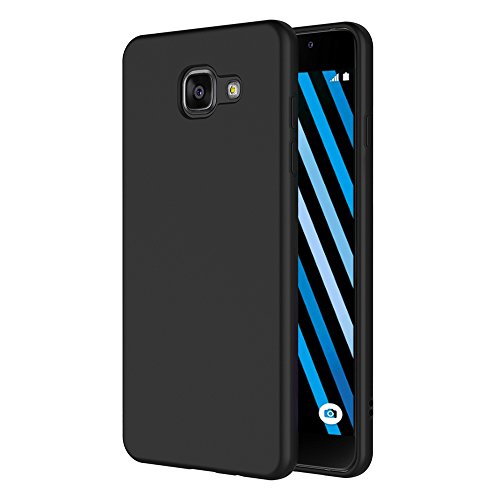 Aicek Cover Per Samsung Galaxy A3 2016, Cover Galaxy A3 2016 Nero Silicone Case Molle Di Tpu Sottile Custodia Per Samsung Galaxy A3 2016 (A310 4.7 Pol