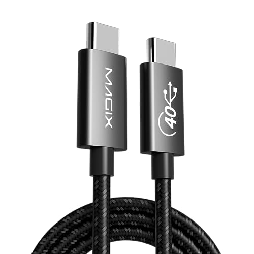 Magix Cavo Usb C 240W 1M Nero, Ricarica Rapida Pd 5A, Velocità Di Trasferimento Dati 40Gbps, 8K 60Hz, Thunderbolt 4, Compatibile Con Macbook Pro/Air,