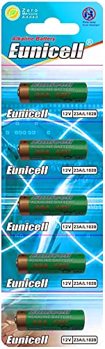Eunicell - Confezione Da 5 Batterie Da 23A E 12 V, Alcaline, Mn21, 23A, V23Ga, L1028
