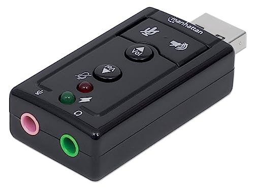 Manhattan 152341 Tarjeta De Audio 7.1 Canales Usb