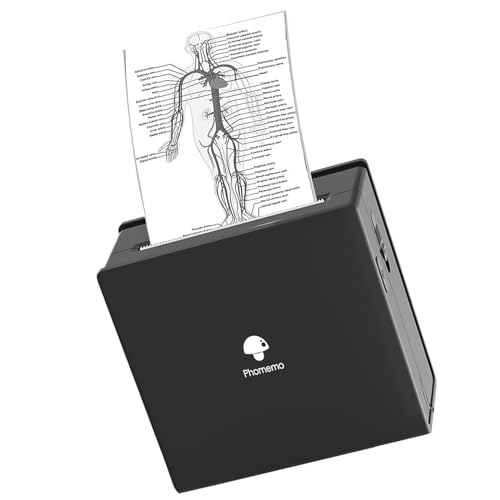 Phomemo Mini Stampante Portatile Bluetooth Con Carta Termica, Tascabile, Per Adesivi E Scontrini, Compatibile Con Ios E Android, Stampare Mini Foto In