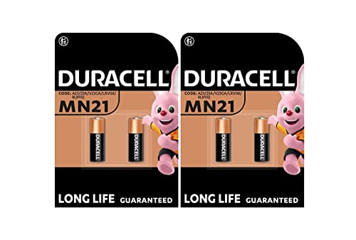 4X Duracell Mn21 A23 23A (2 Blister Da 2 Batterie) 4 Pile