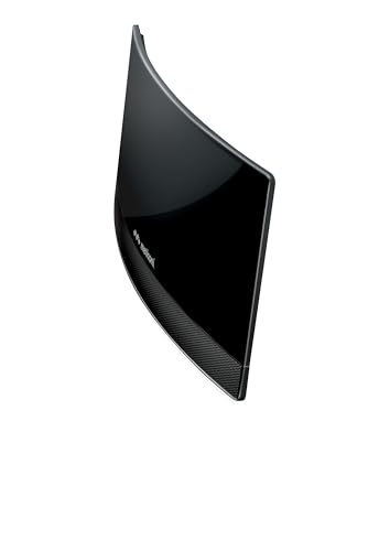 Meliconi Antenna Amplificata At 55 R1 Usb, Antenna Tv Da Interno Con Amplificatore Regolabile, Ripetitore Segnale Tv, Compatibile Dvb-T2 Hevc, Filtri