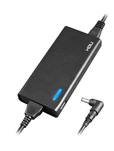 Nox -Nxpwr90Nb- Caricabatterie Portatile 90W, 10 Connettori Diversi, Efficienza Minima 85%, Compatibile Con La Maggior Parte Delle Marche, Regolazione