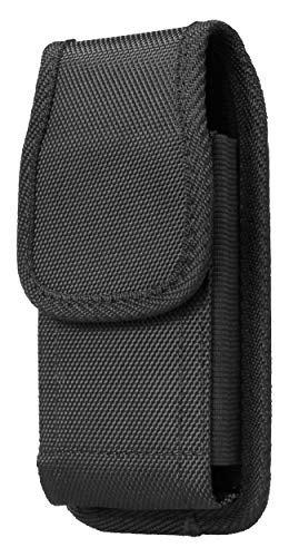 Aq Mobile Custodia Verticale Con Clip Per Cintura E Gancio, Taglia Xxl, Dimensione Interiore 17 X 8 X 1,1 Cm, Tessuto, Per Cellulare/Smartphone