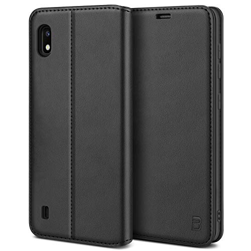 Bez Cover Samsung A10, Custodia Compatibile Per Samsung Galaxy A10, Protettiva Portafoglio In Pelle Con Porta Carta Di Credito, Kick Stand, Chiusura M