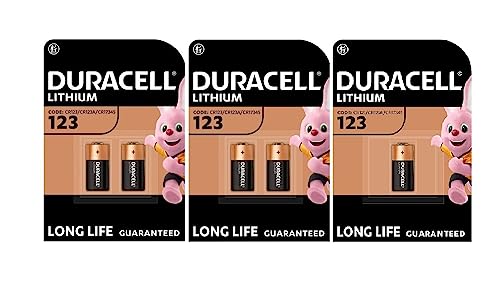 5X Duracell 123 Batterie Lithium (2 Blister Da 2 Batterie + 1 Blister Da 1 Batteria) 5 Pile (Cr123 / Cr123A / Cr17345)