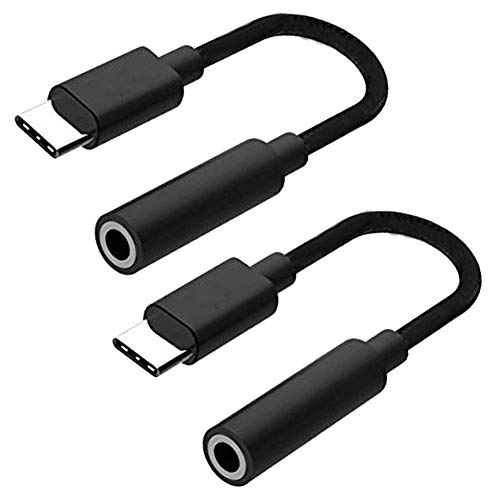 Vantiyaus Type C Vers Adaptateur De Prise Casque 3,5 Mm & # Nitrure ; Lot De 2 & Carbide Pcb ; Type C 3.1 Mâle Vers 3.5 Mm Femelle Audio Stéréo Casque