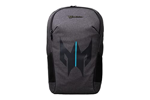 Predator Zaino Gaming, Zaino Porta Pc, Zaino Per Notebook 15.6”, Zaino Da Viaggio, Tasca Frontale Multipla, Materiale Poliestere, Leggero, 500 Gr, Ner