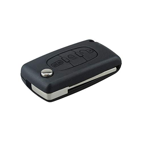 Guscio Portachiavi Accessori Ricambi Cover Copri Chiave Telecomando Auto 3 Tasti Compatibile Con Citroen C2 – C5 – C3 – C4 – C6 - C8 – Dispatch – Xsar