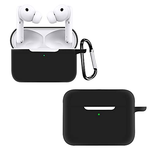 Giopuey Cilicone Case Per Honor Earbuds 2 Lite, Honor Earbuds 2 Lite Custodia, Ultrasottile, Resistente Ai Graffi, Honor Earbuds 2 Lite Cover - Nero