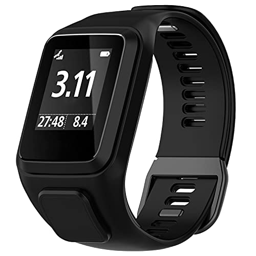 Braleto Cinturino Compatibile Per Tomtom Runner3/Runner 2/Spark 3/Adventurer/Golfer 2, Cinturino Da Braccio Sportiva In Silicone Per Tomtom Runner3 (N
