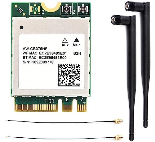 Aw-Cb375Nf Wireless Nic Per Jetson Xavier Nx/Orin Nx/Orin Nano Ecc. Scheda Di Rete 2.4G / 5Ghz 300Mbps / 867Mbps Dual-Band Wi-Fi 5, Rtl8822Ce-Cg Core,