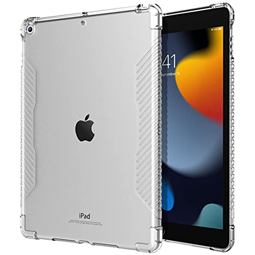 Timovo Cover Per Ipad 9 Generazione 2021/Ipad 8 Generazione 2020/Ipad 7 Generazione 2019, Custodia Protettiva In Tpu Trasparente Antiurto Sottile Per 