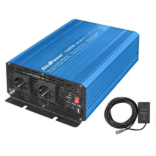 Alcapower Inverter Sinusoidale Onda Pura 1500W Inp. 12V Dc Out 220V Ac