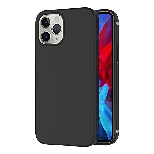 Aicek Cover Compatible Apple Iphone 12 / Iphone 12 Pro Cover Iphone 12 Pro Nero Silicone Case Molle Di Tpu Sottile Custodia Per Iphone 12 (6.1 Pollici