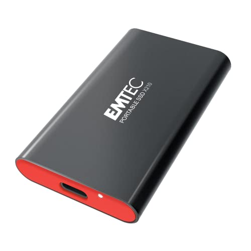 Emtec Ssd 128Gb 3.2 Gen2 X210 Ssd Portable Retail Ecssd128Gx210