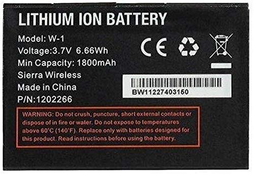 W-1 Sostituzione Della Batteria Per Sierra Wireless Elevate 4G Aircard 753S 754S 778S W1 Wifi Hotspot(3.7V 6.66Wh 1800Mah)