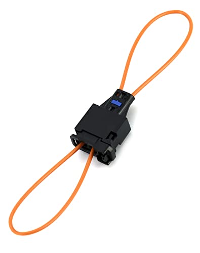 Qwork 1 Set Most Cavo Fibra Ottica Connettore Cavo Ottico Loop Bypass Adattatore Femmina E Adattatore Maschio, Fibra Ottica Auto Per Radio E Audio