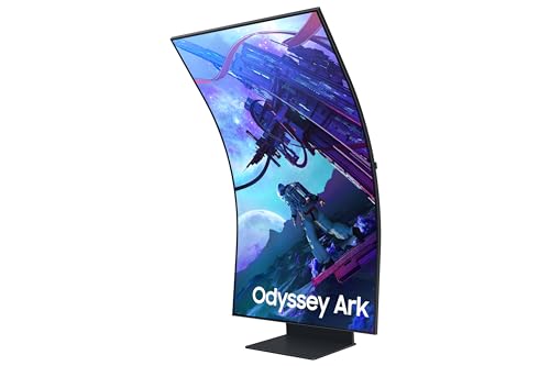 Samsung Odyssey Ark (Ls55Cg970), Curvo (1000R), 55'', 3840X2160 (Uhd 4K), Mini-Led, Hdr10+, Va, 165Hz, 1Ms, Freesync Premium Pro, Hdmi, Usb, Wifi, Blu