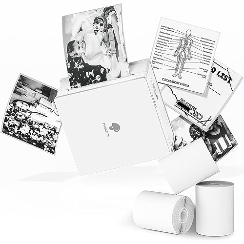 Phomemo M02 Set Di 3 Rotoli Di Carta Inclusi, Stampante Termica Bluetooth, Stampante Fotografica Istantanea, Compatibile Con Android Iphone Ipad Per J