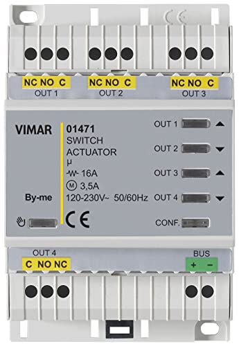 Vimar 01471 Attuatore Domotico Multifunzione 4 Out