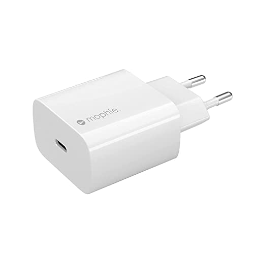 Zagg Mophie Usb-C Gan Wall Adapter, Fast Charging, 30W, Compact, Europe Travel Adapter, White